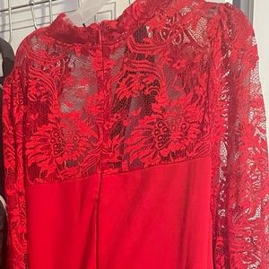 A red, beautiful and classy evening dress.